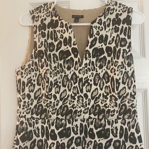 Ann Taylor suiting top leopard print